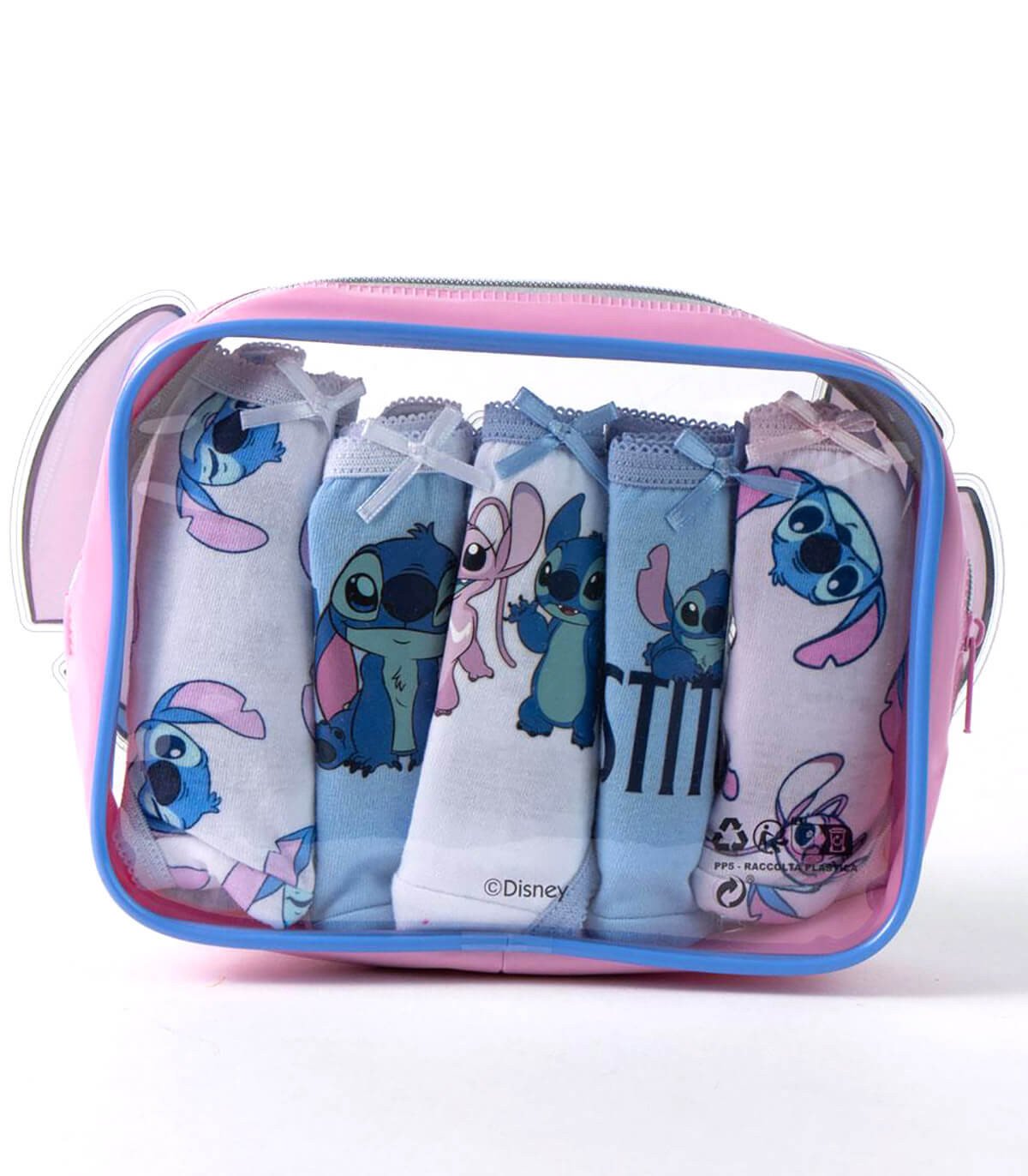 Детско бельо за момиче 5 бр. в чанта stitch 2-8 год. - Image 2