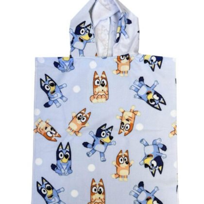 Детско хавлиено пончо bluey 50х115