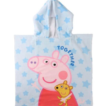 Детско хавлиено пончо peppa pig 55х54 см