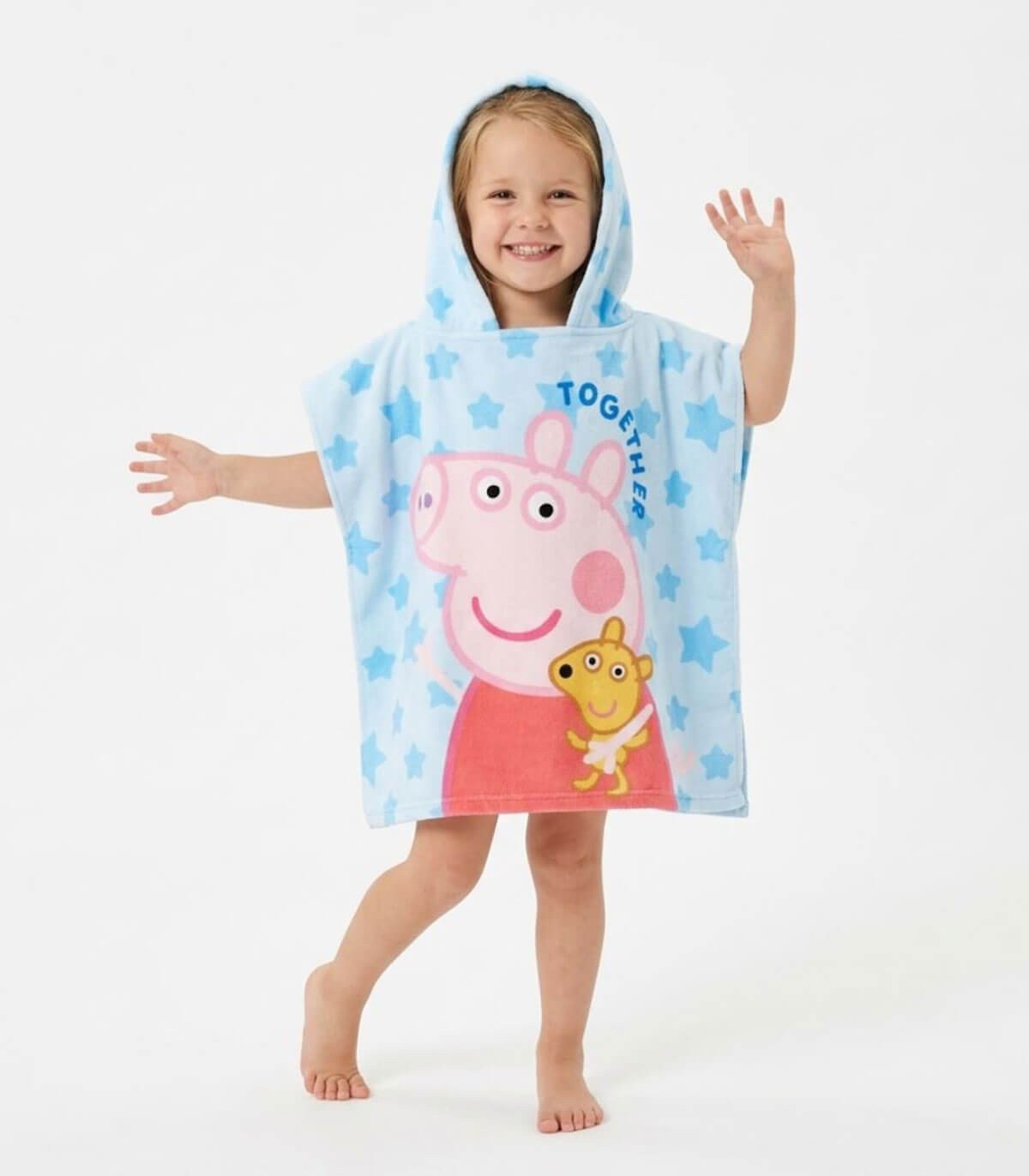 Детско хавлиено пончо peppa pig 55х54 см - Image 3