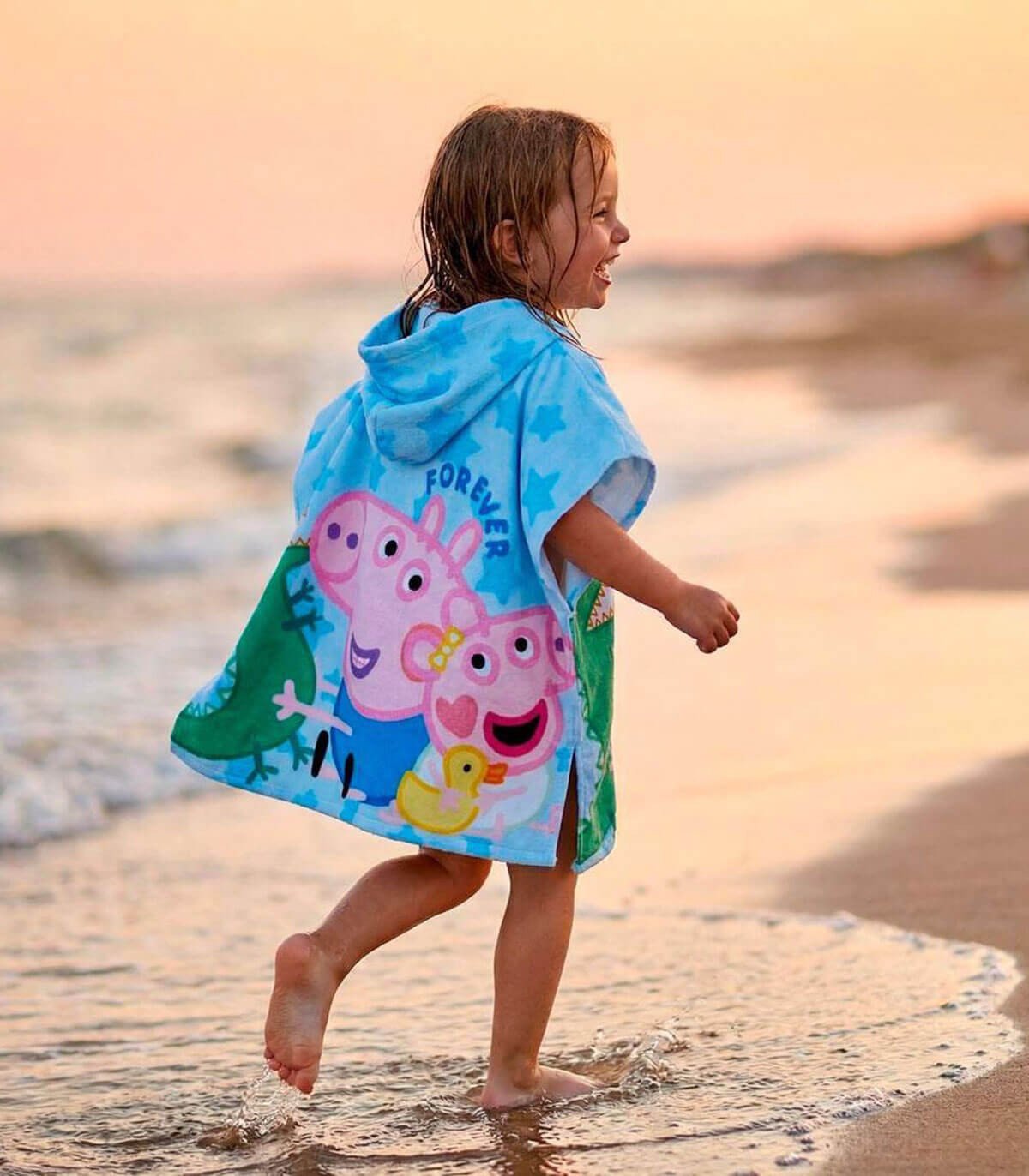 Детско хавлиено пончо peppa pig 55х54 см - Image 6