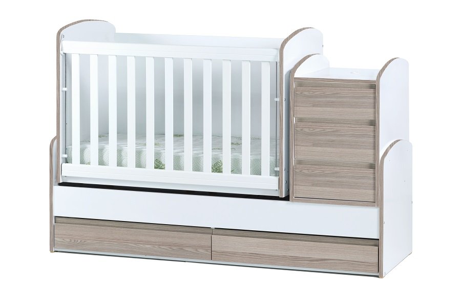 Бебешка кошара и детско лелго Dizain Baby Луна - трансформираща се кошара