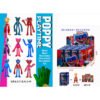 Детски комплект за игра фигура с 3 карти хъги