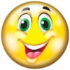 Голяма PVC топка emoji 23 см