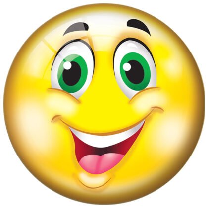 Голяма PVC топка emoji 23 см