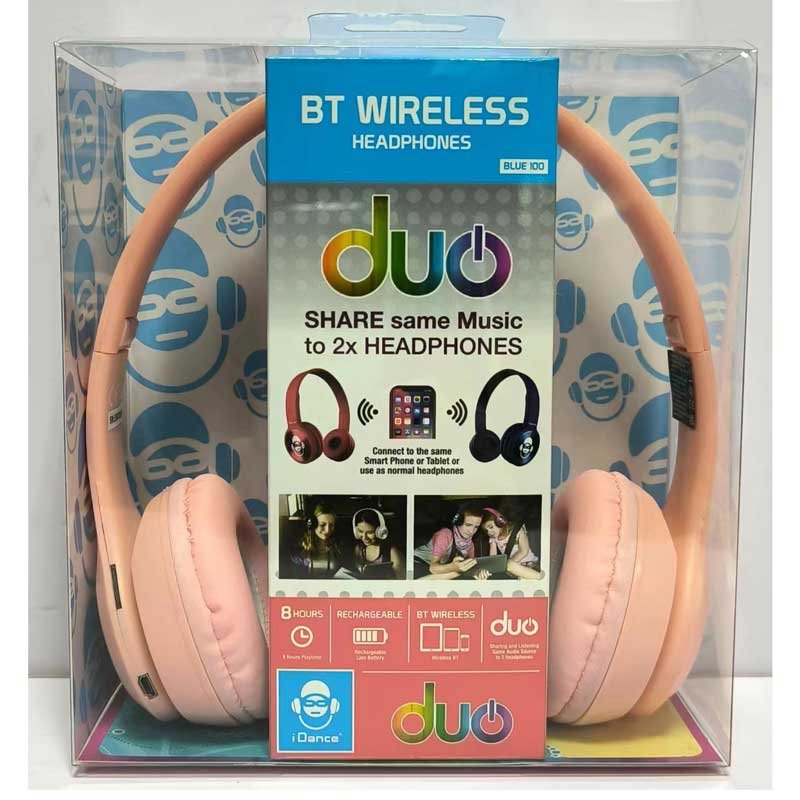 Детски Bluetooth слушалки, розови - Image 2
