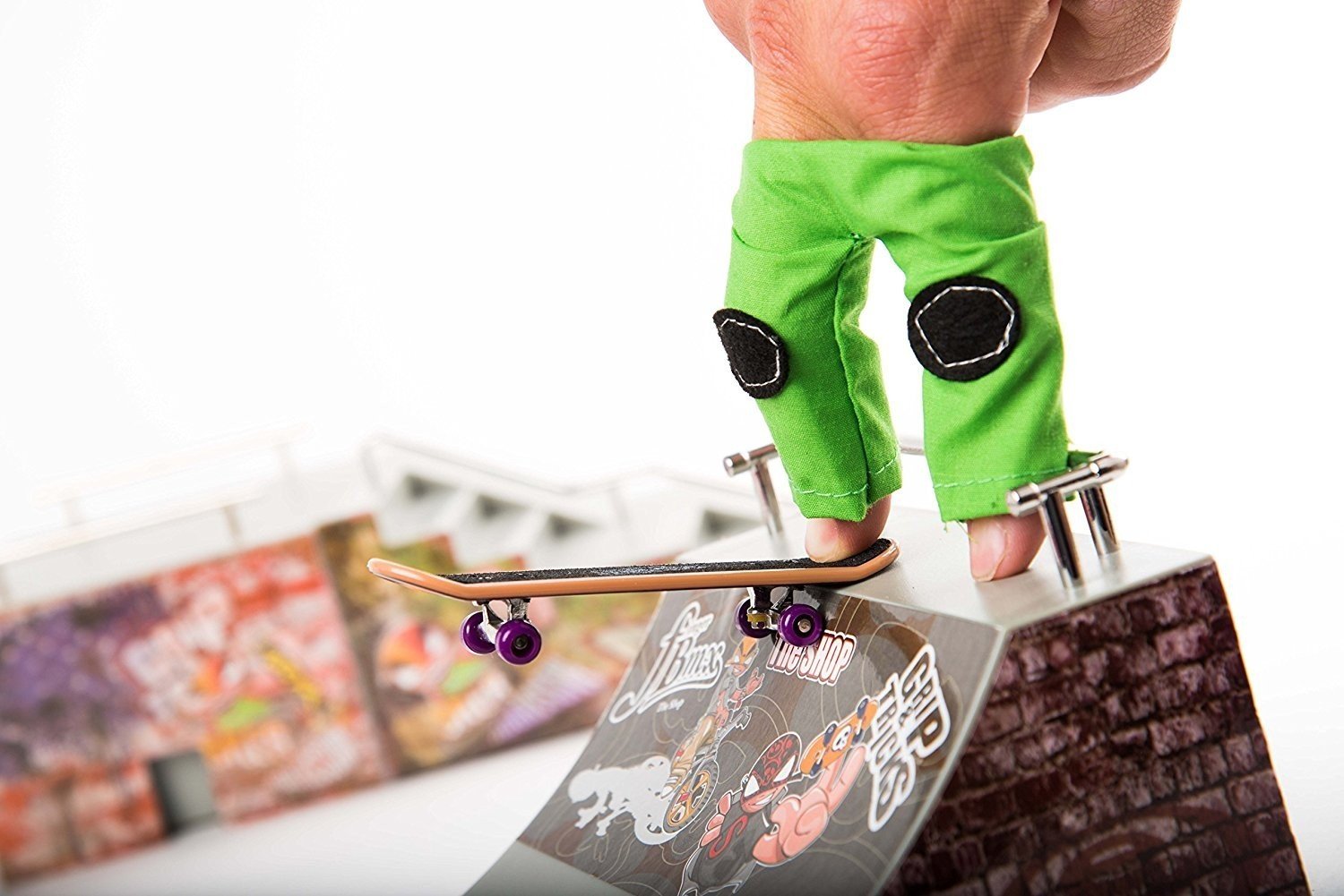 Играчка за пръсти Skateboard, тюркoаз - Image 2