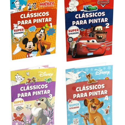 Книжка за оцветяване disney класики 16 стр. + стикери 4 вида