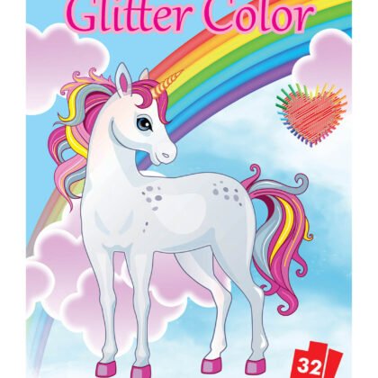 Книжка за оцветяване glitter color 32 стр. 2 вида