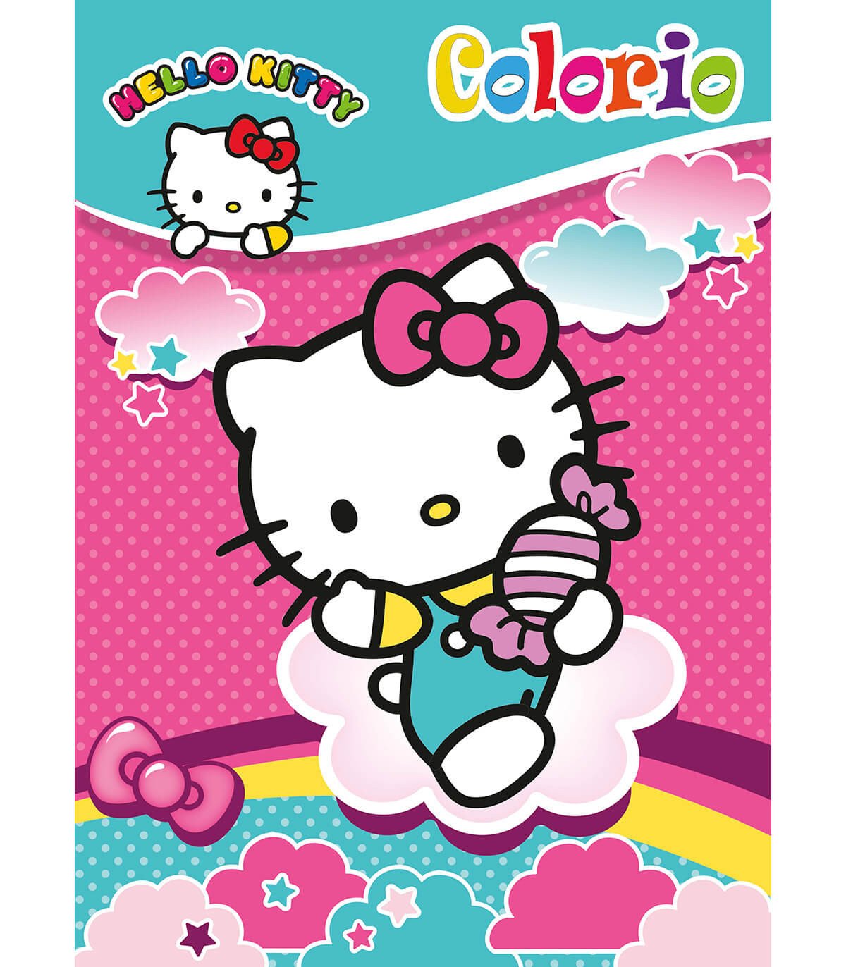 Книжка за оцветяване hello kitty colorio 32 стр. 4 вида