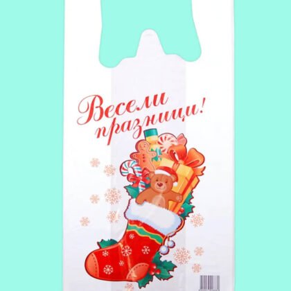 Коледна торбичка тип потник 39х49 см