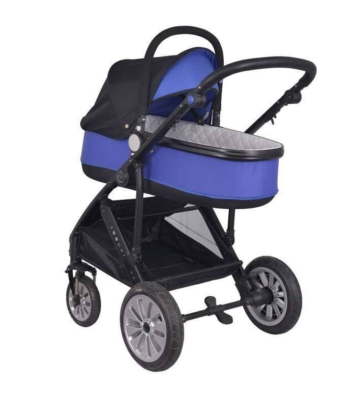 Комбинирана количка 2 в 1 Zooper Flamenco Royal Blue Plaid, кралско синьо - Image 10