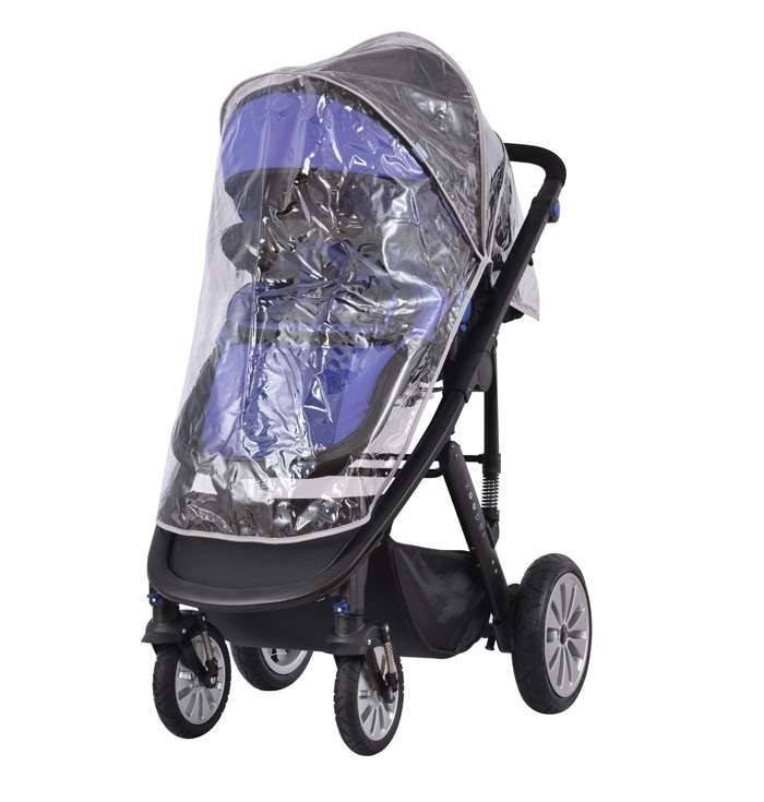 Комбинирана количка 2 в 1 Zooper Flamenco Royal Blue Plaid, кралско синьо - Image 12