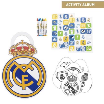 Комплект за оцветяване с маркери и стикери real madrid