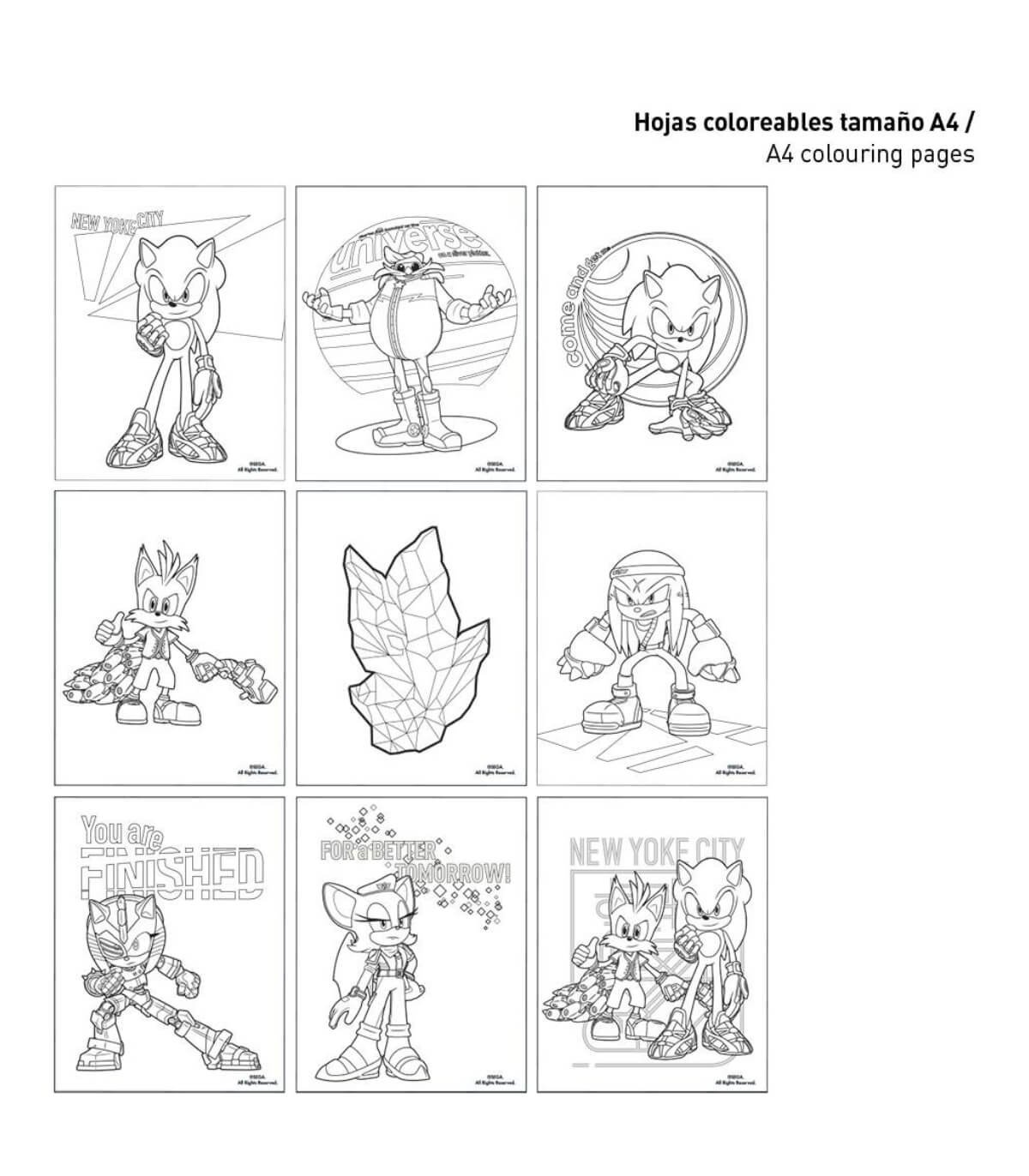 Книжка за оцветяване с моливи sonic prime - Image 4