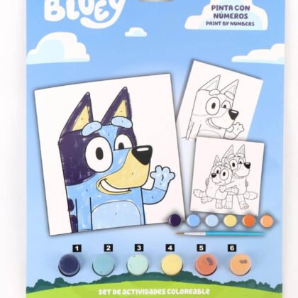 Детски комплект рисувай с числа bluey