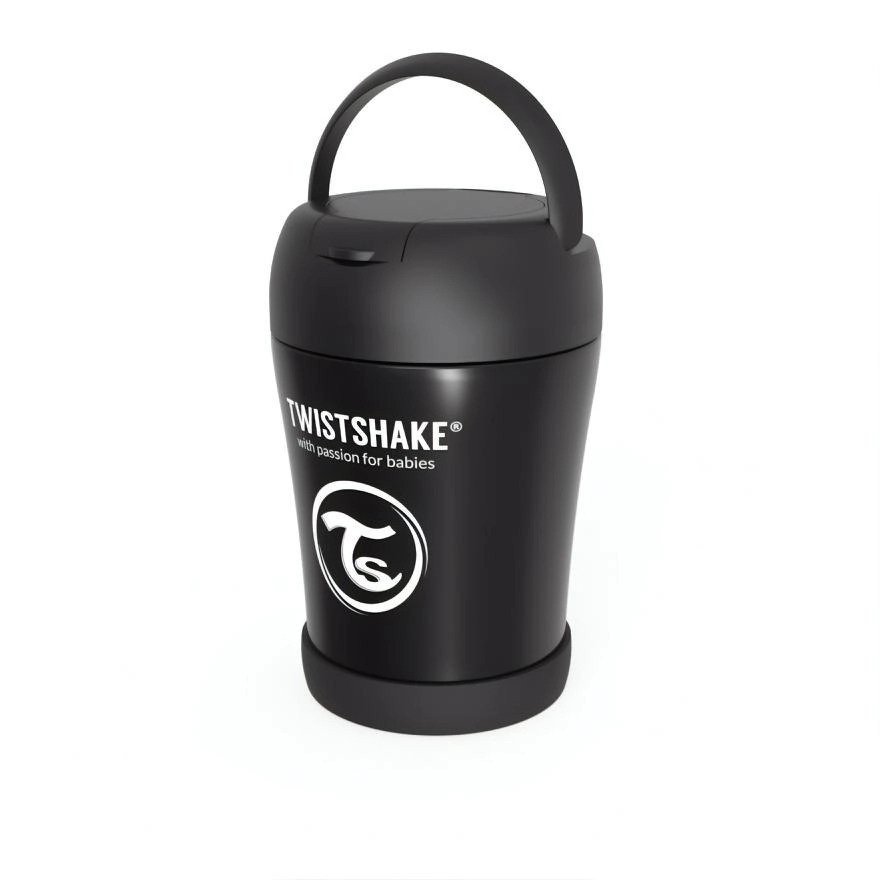 Контейнер за храна от неръждаема стомана Twistshake 6+ месеца черен - Image 2