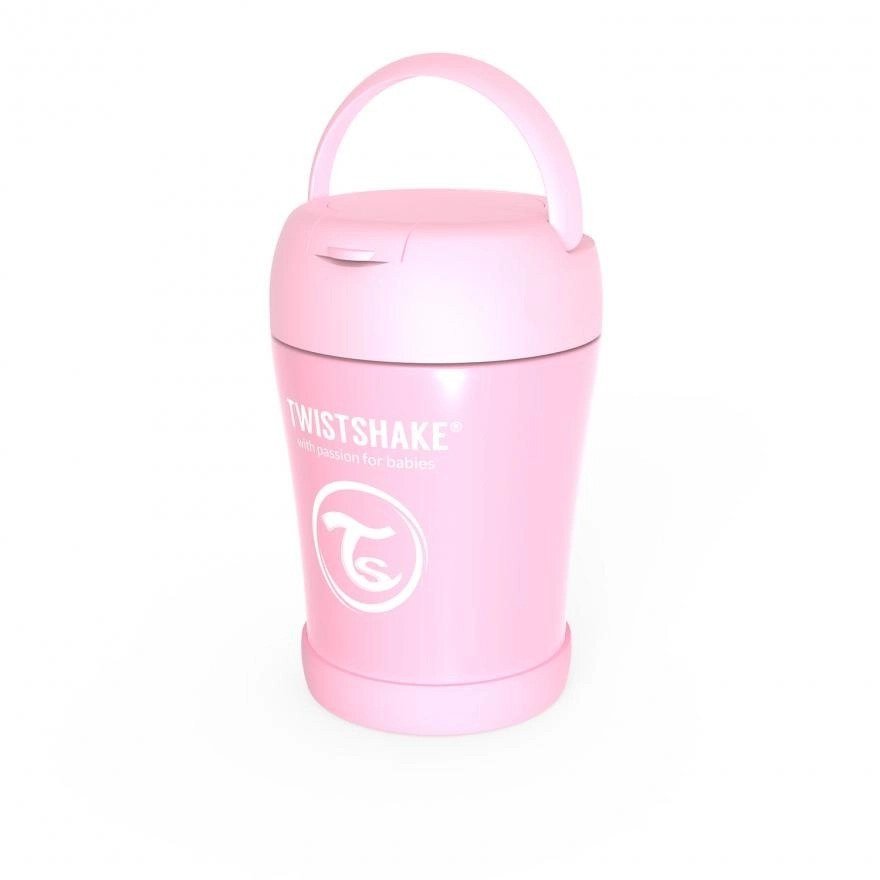 Insulated Food Container 350ml Pastel Pink - Image 2