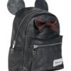 Кожена ежедневна раница черна 28 см minnie