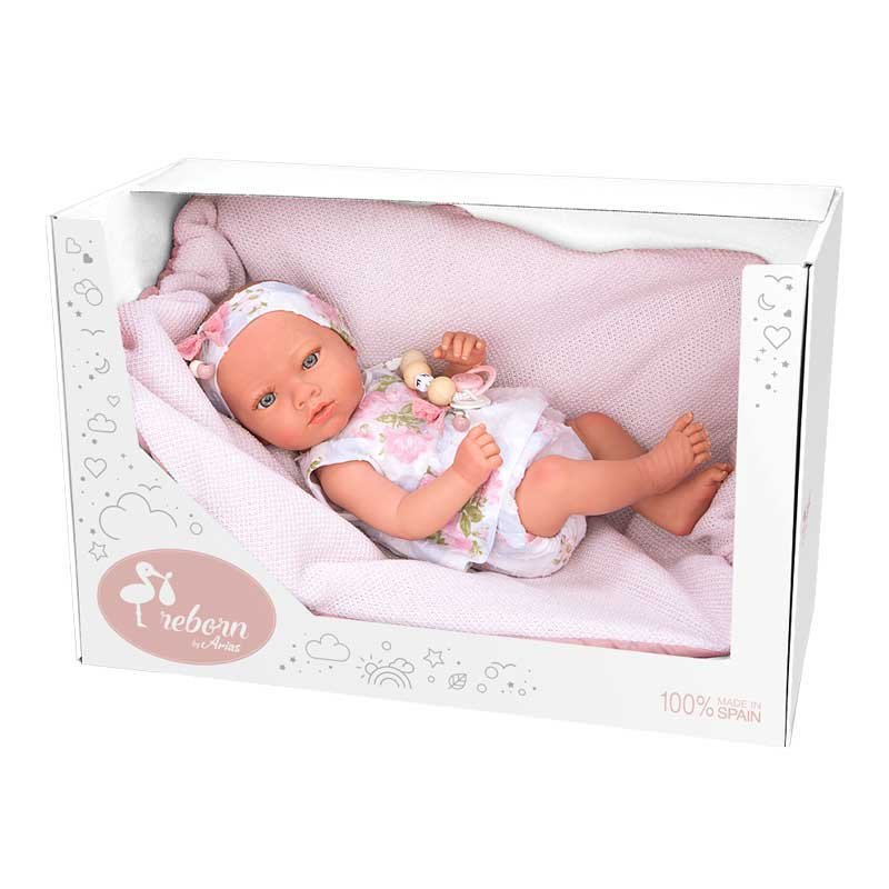 Кукла-бебе Инна с розово одеяло и аксесоари - 38 см - Image 2