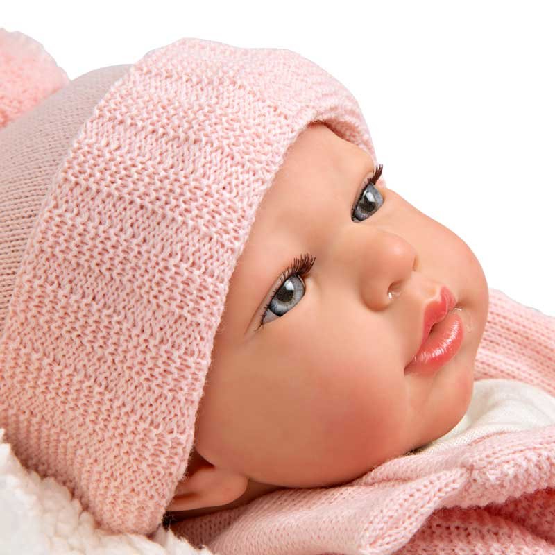 Кукла-бебе Марта с меко розово одеяло - 40 см - Image 5