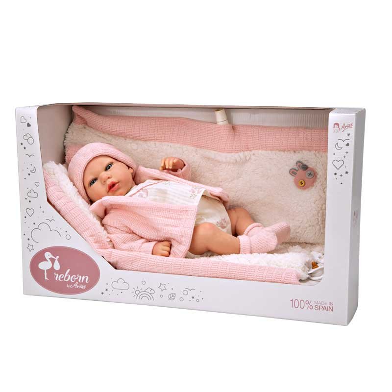Кукла-бебе Марта с меко розово одеяло - 40 см - Image 8