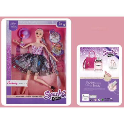 Кукла с къса рокля sparkle girl