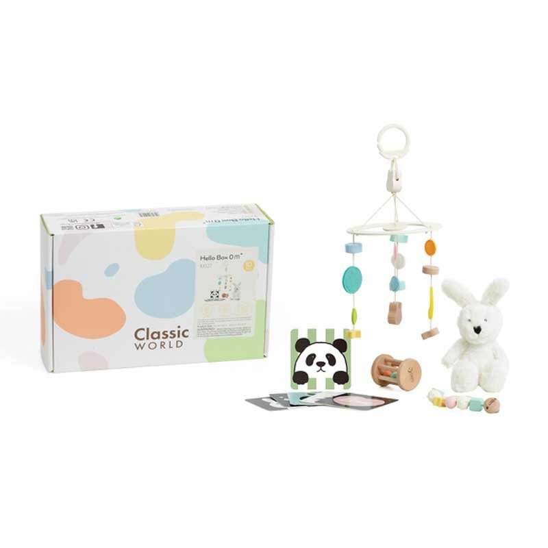 Кутия с дървени играчки за бебета от 0-6 месеца - Image 2