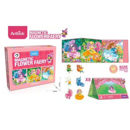 Магнитен пъзел 3 бр. flower faery
