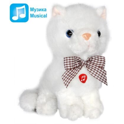 Плюшена котка малка 3 цвята 16 см