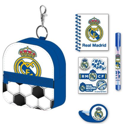 Малка раница портмоне с ученически принадлежности real madrid