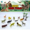 Комплект за игра малки африкански животни с крава 12 бр.