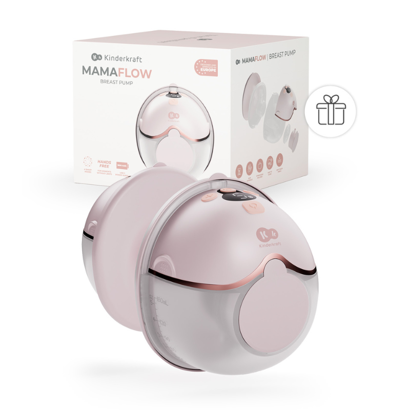Kinderkraft MAMAFLOW единична електрическа помпа за кърма PINK