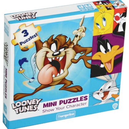 Мини пъзел 3 в 1 looney tunes - show your character
