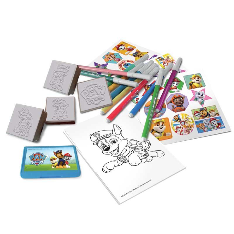 Творческа раница Paw Patrol с 10 миещи се флумастера, 4 печата и 30 стикера - Image 2