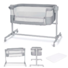 KinderKraft NESTEE UP 2 бебешка кошара LIGHT GREY