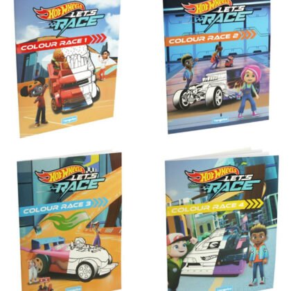 Книжка за оцветяване 24 стр. hot wheels 4 вида
