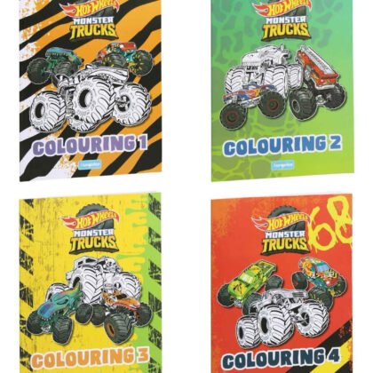 Книжка за оцветяване 32 стр. monster truck 4 вида