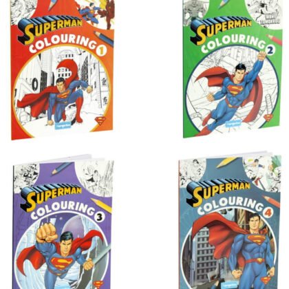 Книжка за оцветяване 32 стр. superman 4 вида