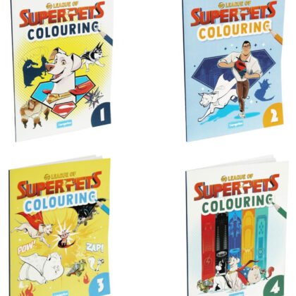 Книжка за оцвeтяване 32 стр. super pets 4 вида