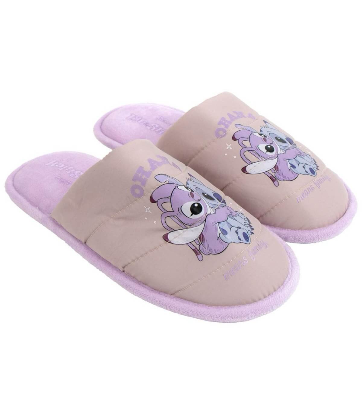 Домашни пантофи розови angel & stitch 36-40