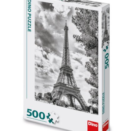 Пъзел айфелова кула черно-бял 500 части