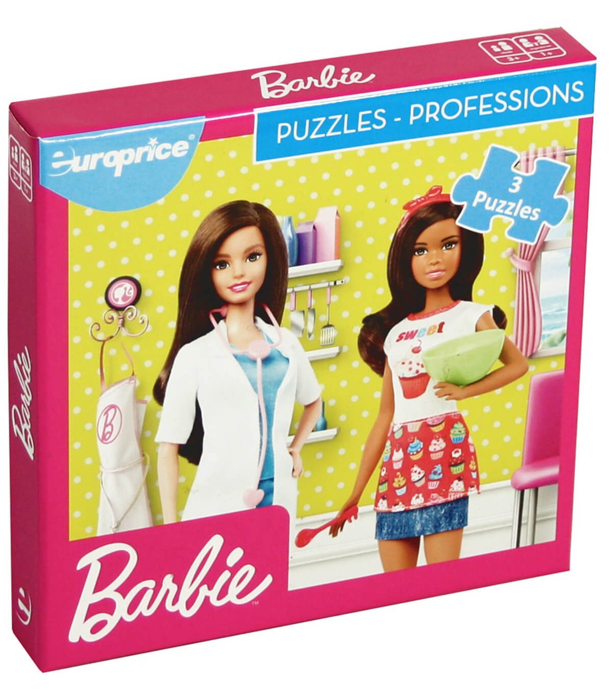 Пъзел barbie - professions 3 в 1