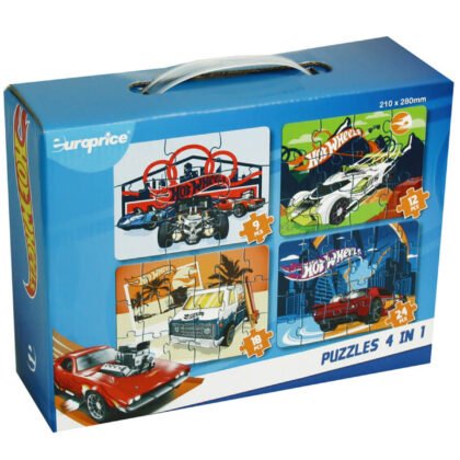 Пъзел hot wheels 4 в 1