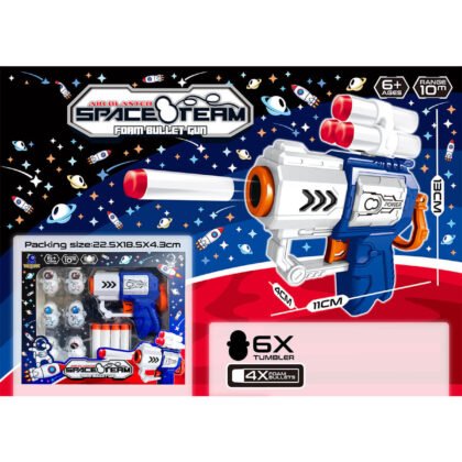 Пистолет с меки стрели и 6 фигури space team