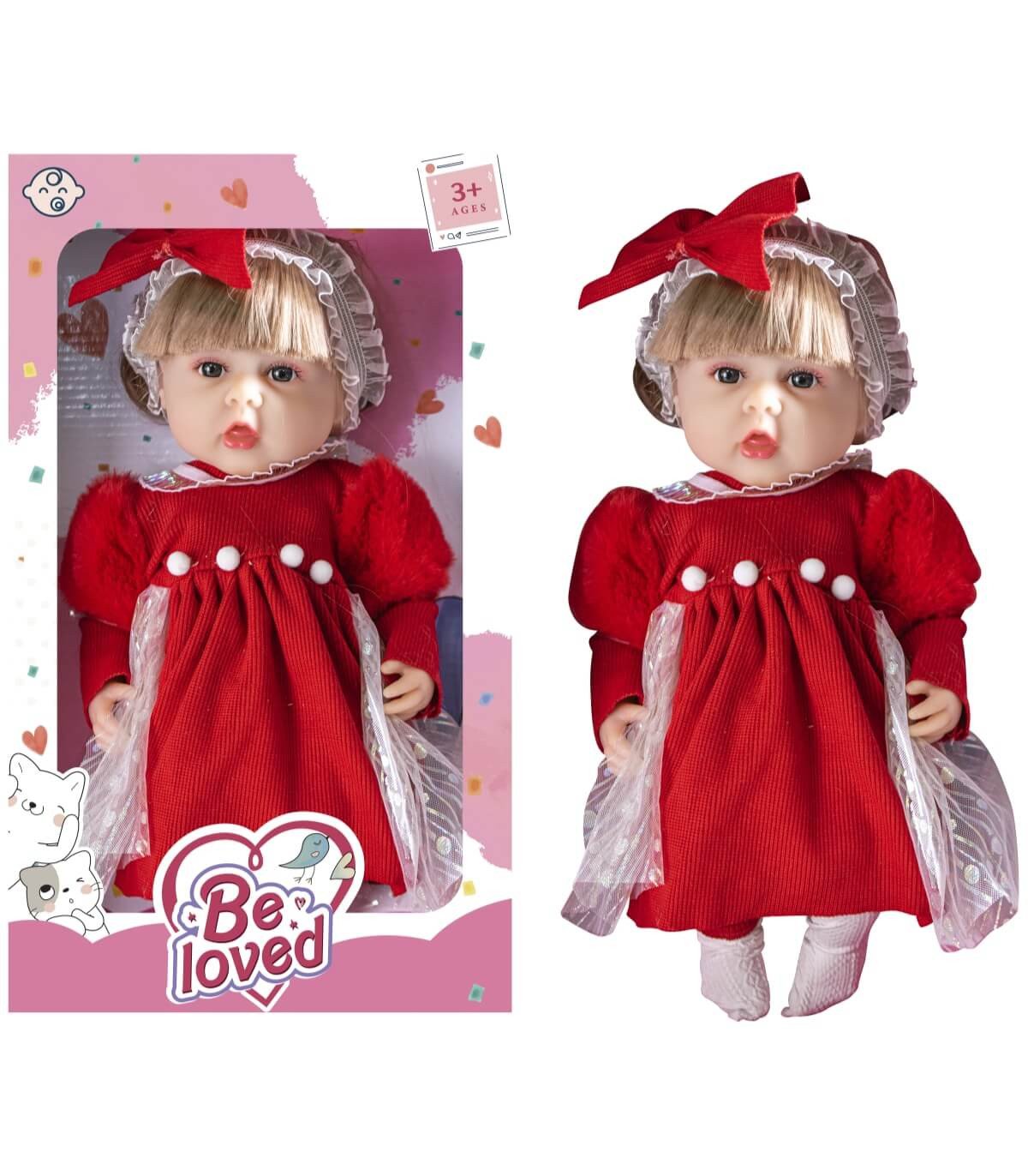 Кукла be loved с червена рокля