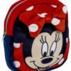 Плюшена раница за детска градина на точки minnie 22 см