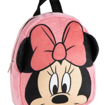 Плюшена раница Minnie розова за детска градина