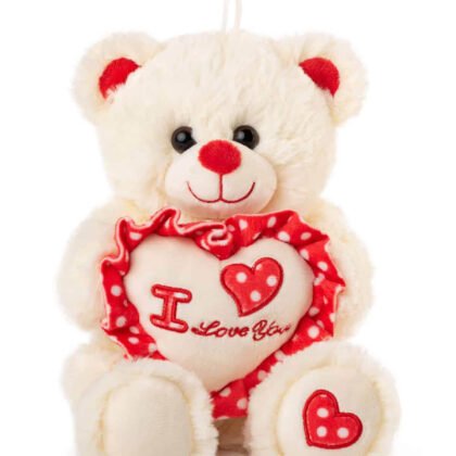 Плюшено мече със сърце love 20 см