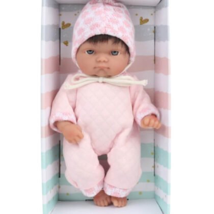 Кукла mini baby doll с розови дрехи 25 см